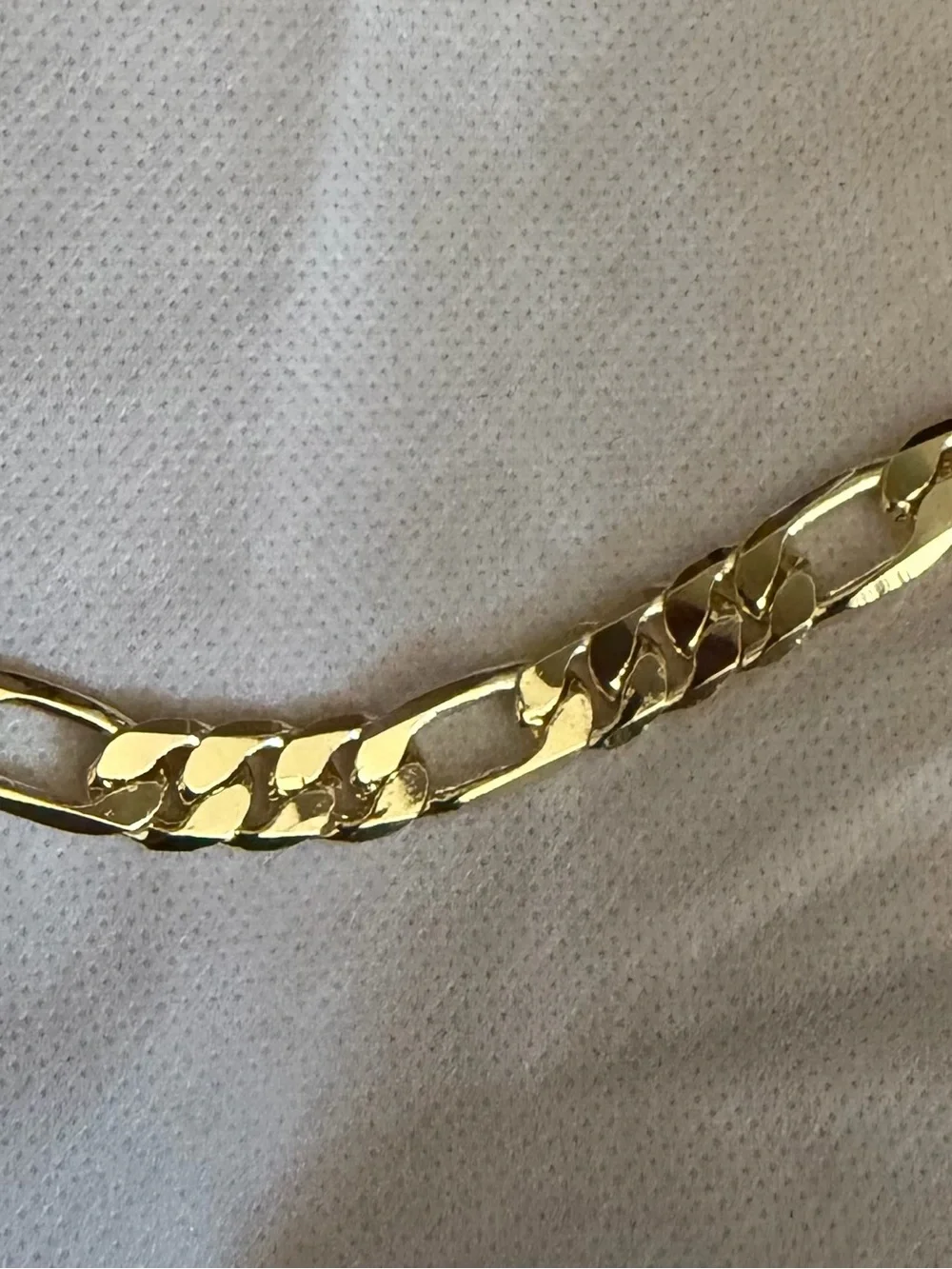 Gold Filled Figaro Chain Womans Bracelet